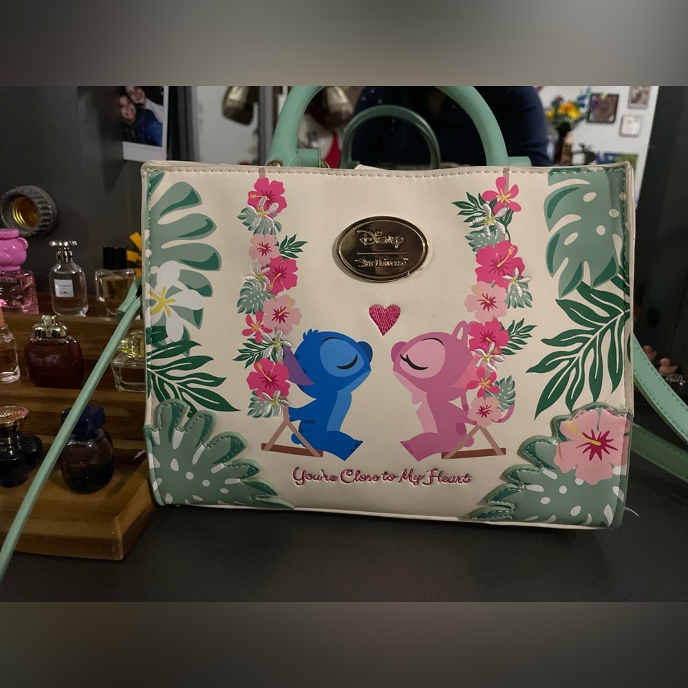 Disney stitch and angel crossbody